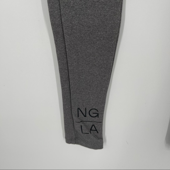 Nasty Gal NG LA High Waisted Premium Fit Branded Workout Sports Leggings - Picture 2 of 7